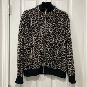 Micheal Kors Jacket Animal print Printed Micheal Kors on the Zippers